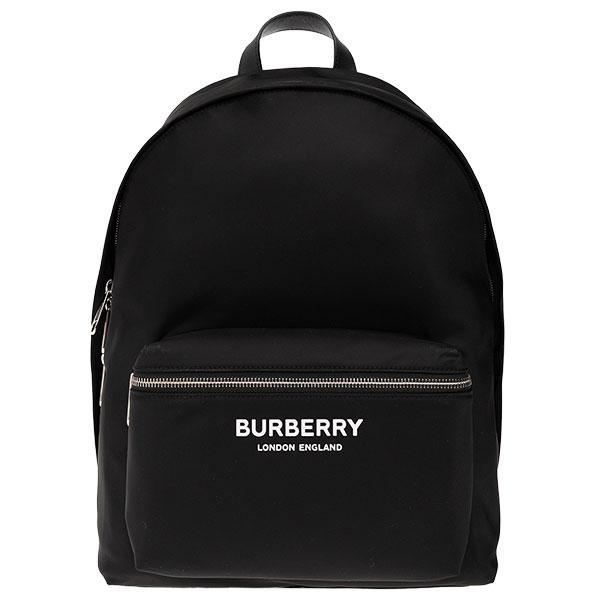 美品　BURBERRY LONDON ナイロン×レザー　バックパック　黒 BURBERRY バーバリー リュック バックパック ブラック ナイロン