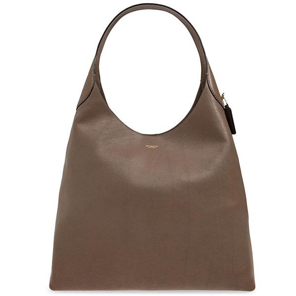 コーチ　COACH レザー　ショルダーバッグ　　茶色 70s USA製 COACH オールド コーチ レザー ショルダーバッグ 茶