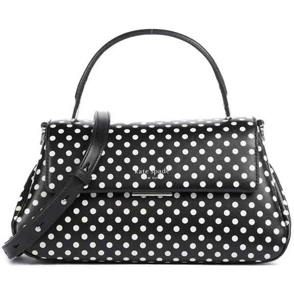 ケイトスペード　kate spade ハンドバッグ　ナイロン　黒白　水玉　ドット kate spade NEW YORK ケイトスペード ショルダーバッグ 2Way
