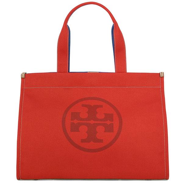 【Tory Burch】Tory キャンバス トートバッグ＊関税/送料込み セール！国内即発送☆Tory Burch 大人気 canvas tote (Tory