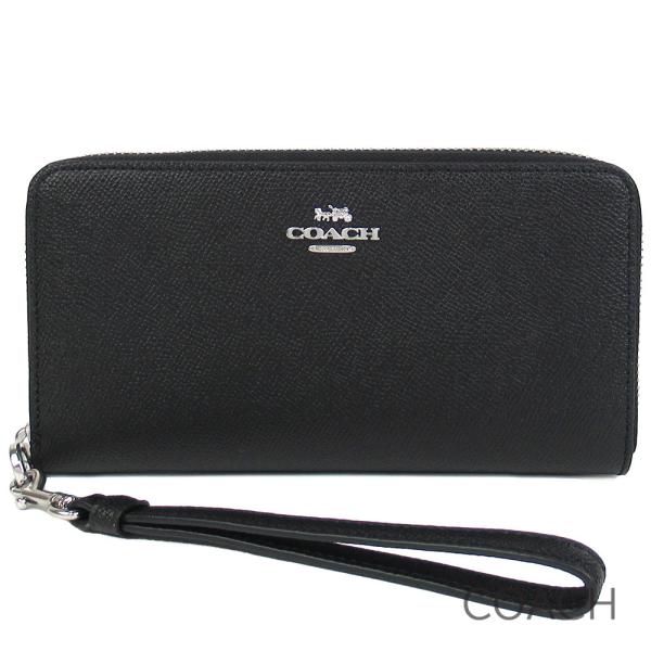 COACH（コーチ） 長財布 レディース レザー ストラップ付き