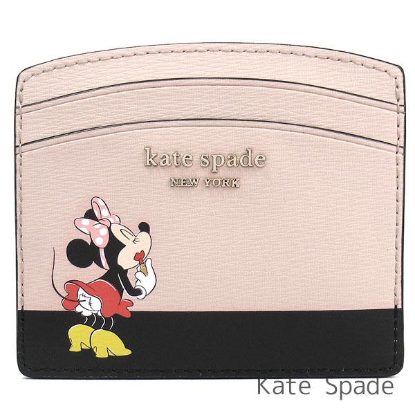 ケイトスペード パスケース 定期入れ カードケース kate spade ディズニー ミニーマウス コラボ商品 レザー