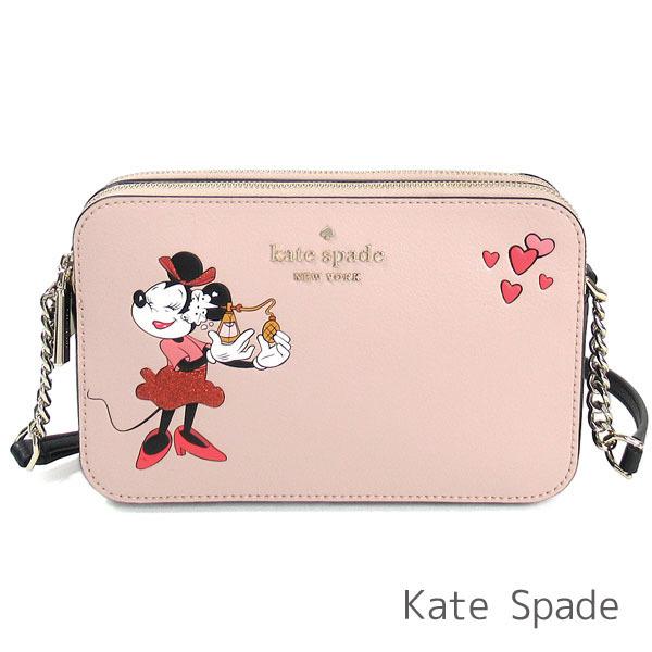 ケイトスペード ショルダーバッグ 斜めがけ ポシェット kate spade ディズニー ミニーマウス コラボ商品 レザー