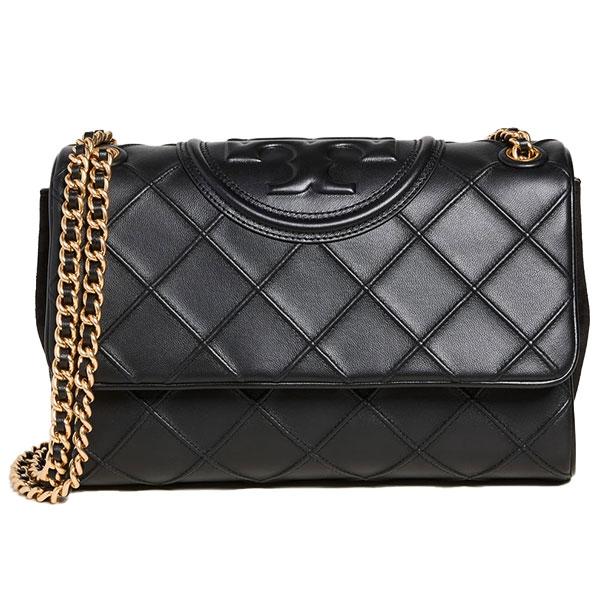 美品✨トリーバーチ　キルティング　レザー　チェーン　ショルダーバッグ　黒 ✨人気✨トリーバーチキルティングレザーチェーンショルダーバッグ黒