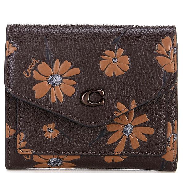 COACH コーチ 三つ折り財布 レディース 花柄 レザー COACH コーチ 三つ折り財布 レディース 花柄 レザー