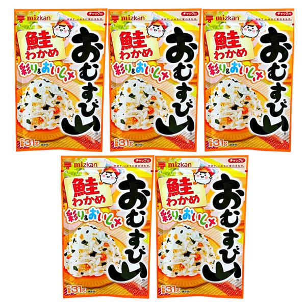 ミツカンのふりかけ、大人気シリーズのおむすび山です。ホカホカごはんに混ぜるだけで、彩りのよいおむすびが手軽にできます。子どもが喜ぶ彩りとおいしさなので、行楽やお出かけの際に笑顔で召し上がれます。時間の無い朝食や昼食のお弁当やおにぎり、ちょっ...