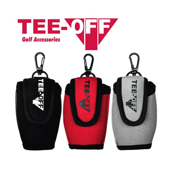 TEE-OFF（ティーオフ）ボールケースブラック　レッド　シルバー　TOAC-2501　