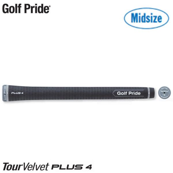 Golf Pride�@�c�A�[�x���x�b�g PLUS4 �~�b�h�T�C�Y VT4M�@�R�A�T�C�Y�FM60R �d�ʁF66g�@�S���t�v���C�h TourVelvet �v���X4�@