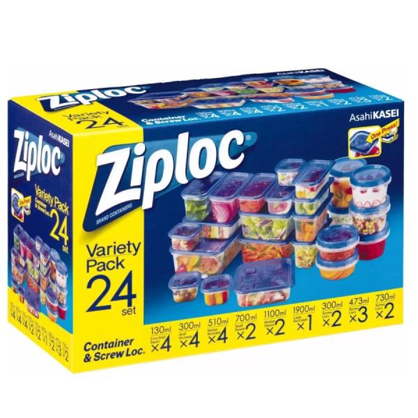 他サイト： ジップロック コンテナー アソートセット 24組 コストコ_の商品画像