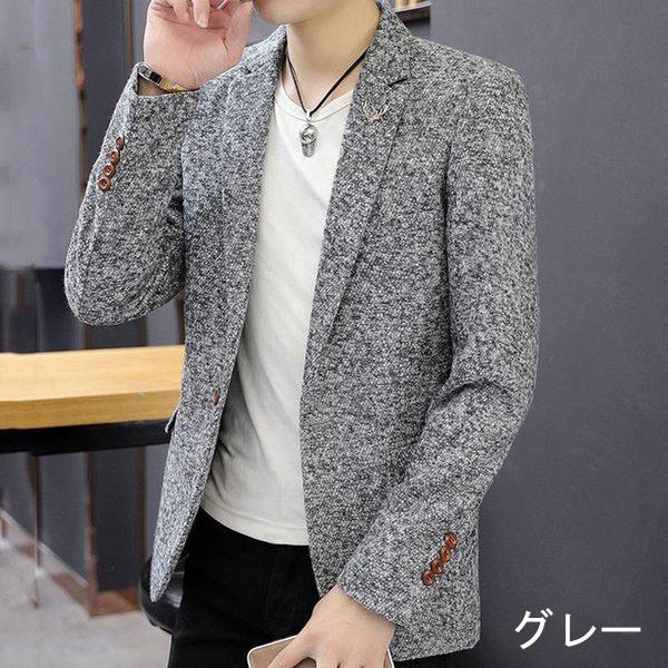 メンズブレザー 秋 テーラードジャケット 通勤 ビジネス フォーマル コーデ 大きいサイズ ブラック グレー ブルー カジュアル テーラード メンズ 秋冬 3色 Xrxs Cocoaru Store 通販 Yahoo ショッピング