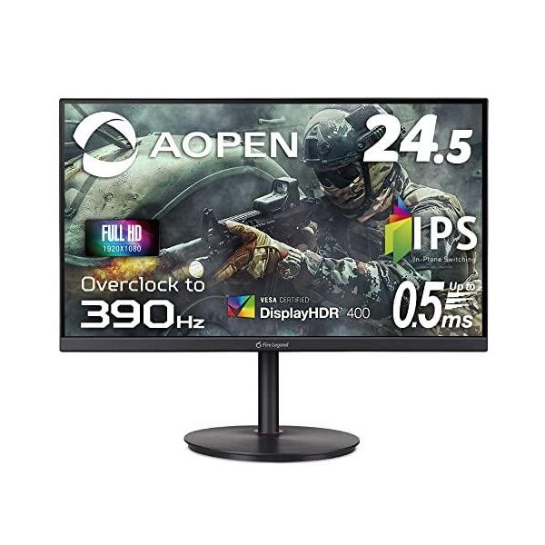 AOPEN ゲーミングモニター 25XV2QFbmiiprx 24.5インチ 390Hz 0.5ms IPS 