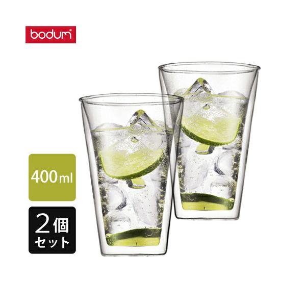 他サイト： bodum ボダム キャンティーン ダブルウォールグラス 0.4L 2個セット 10110-10の商品画像