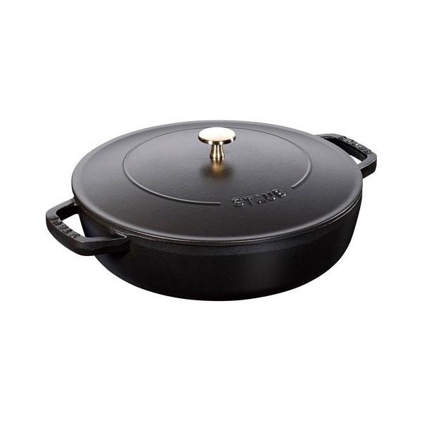 ストウブ staub ブレイザー ソテーパン 28cm ブラック 40511-472 日本