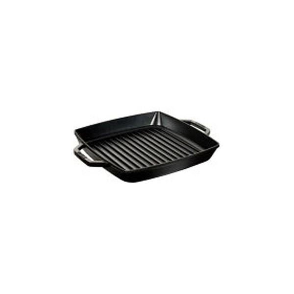 ストウブ staub ピュアグリル スクエア 28cm ブラック 40511-683 日本