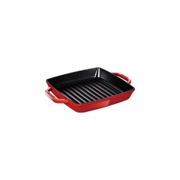 ストウブ staub ピュアグリル スクエア 28cm チェリー 40511-685