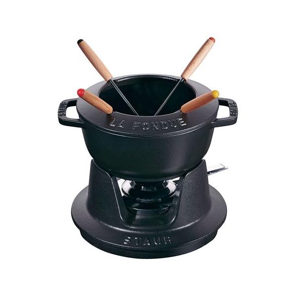 ストウブ フォンデュセット 16cm 40511－970 黒 ストウブ staub フォンデュセット 16cm 黒 40511-970 日本正規品業務用