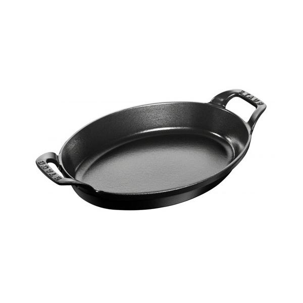 Staub ストウブ　オーバル　スタッカブルディッシュ 37cm ストウブ staub オーバルスタッカブルディッシュ 37cm 黒 40508-283