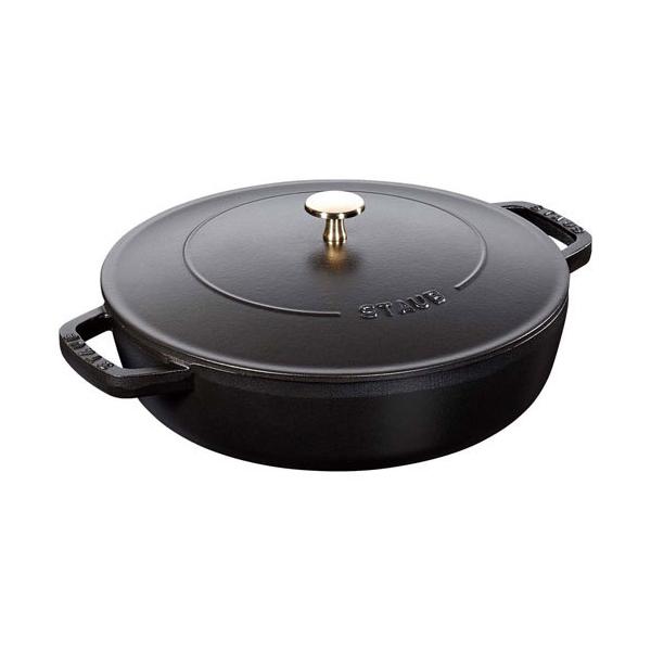 ストウブ staub ピコ・ココット ブレイザーソテーパン 26cm ブラック 40506-542 日本正規品業務用