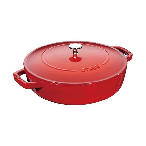 ストウブ staub ピコ・ココット ブレイザーソテーパン 26cm チェリー 40506-544 日本正規品業務用