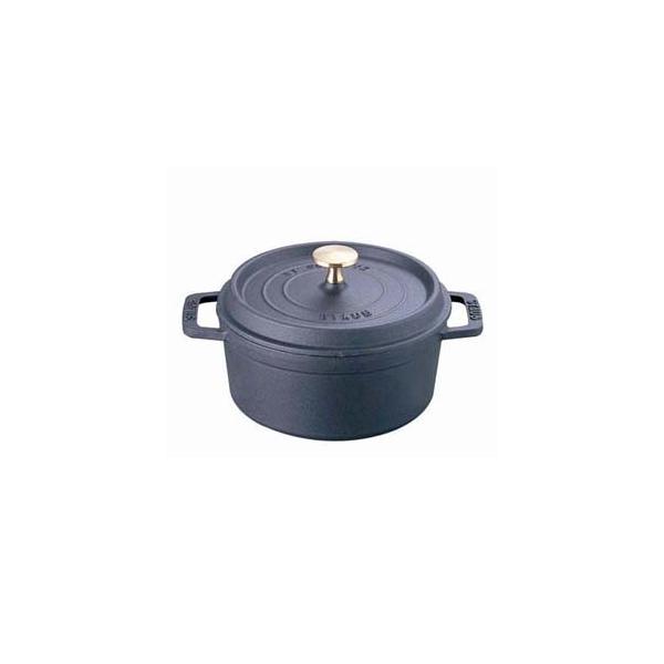 ストウブ staub ピコ ココット ラウンド 12cm 黒 40509-471 日本