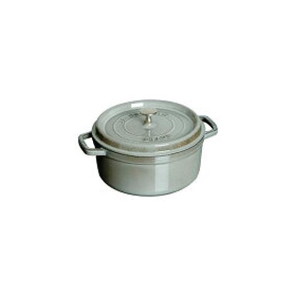ストウブ staub ピコ ココット ラウンド 34cm グレー 40510-308 日本