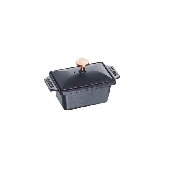 ストウブ staub ハーフテリーヌ 黒 40509-571 日本正規品業務用