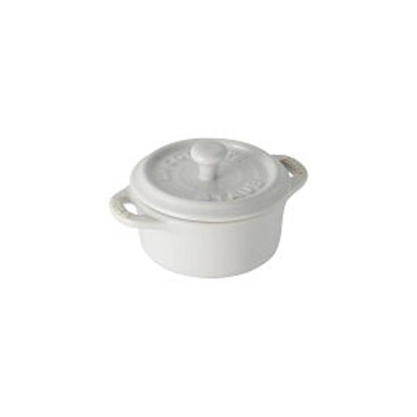 ストウブ staub セラミック ラウンド ミニココット 10cm ホワイト
