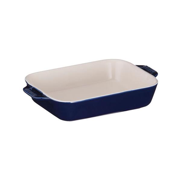 ストウブ staub レクタンギュラー ディッシュ 34cm×24cm ブルー 40511