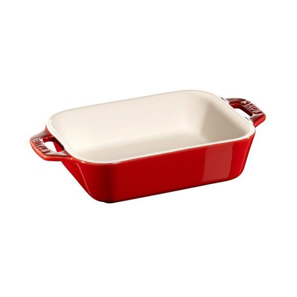 ストウブ staub レクタンギュラーディッシュ 14cm チェリー