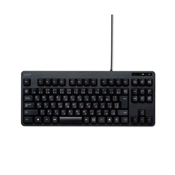 他サイト： エレコム ELECOM 有線コンパクトキーボード ブラック TK-FCM103XBKの商品画像