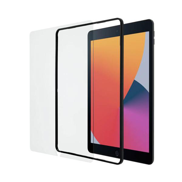 他サイト： ポスト投函 エレコム ELECOM iPad 2020 2019、Pro 10.5 2017、Air 2019用ガイド付ガラスフィルム TBWA19RFLGGJの商品画像