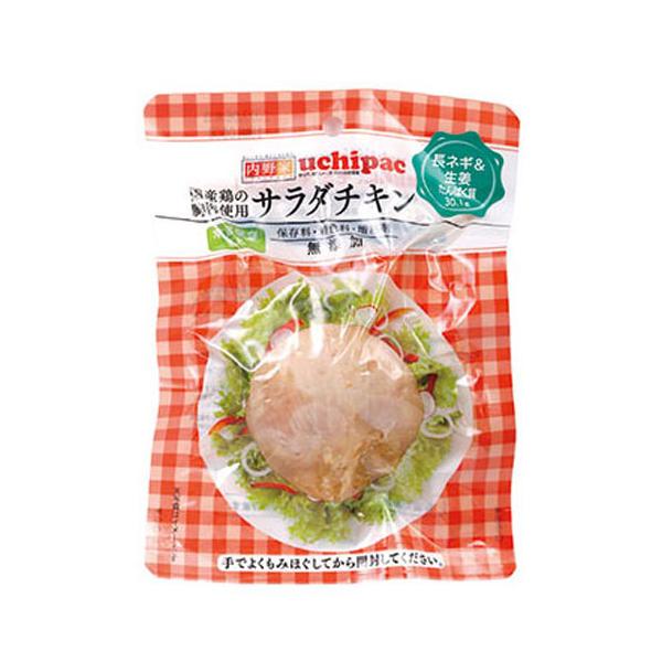 内野家 uchipac 国産鶏 サラダチキン 長ネギ＆生姜 100g × 30個 ケース販売