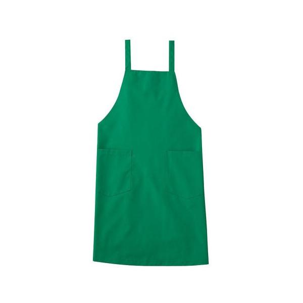 【L/UNIFORM】エプロン（グリーン）　新品・未使用品 エプロン グリーン 緑 A-1772 サーヴォ サンペックスイスト 業務用