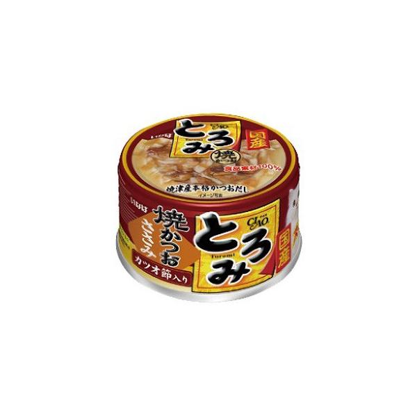いなばペットフード CIAO チャオ とろみ 焼かつお ささみ カツオ節入り 80g
