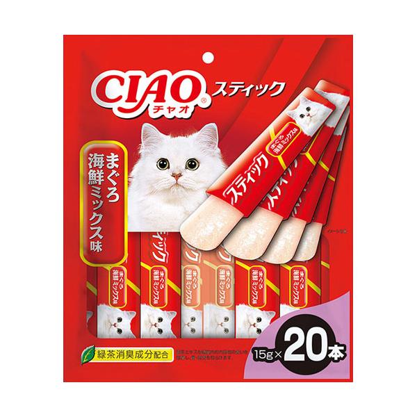 いなばペットフード CIAO チャオ スティック まぐろ 海鮮ミックス味