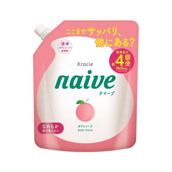 クラシエ ナイーブ ボディソープ 桃の葉エキス配合 詰替用 1600mL