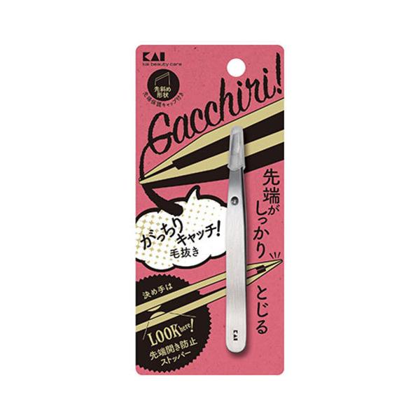 先端開き防止構造付きで狙った毛を逃しにくい毛抜き■ 表示成分/全成分金属部：ステンレススチールキャップ：シリコーン■ 原産国中国  【使用方法】本体中央を持ち、余分なマユ毛やムダ毛を軽くはさみ、毛の生えている方向に抜いてください。痛みをやわ...
