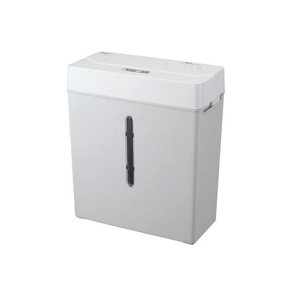 スリムデザインでコンパクトなパーソナルシュレッダ。●運転音が気にならない静音シュレッダ。●A4サイズの用紙を3枚まとめて細断できます。※ダストボックスは前面と背面どちらの向きでも使用できます。【商品詳細】本体寸法 ：W308 xD148 x...