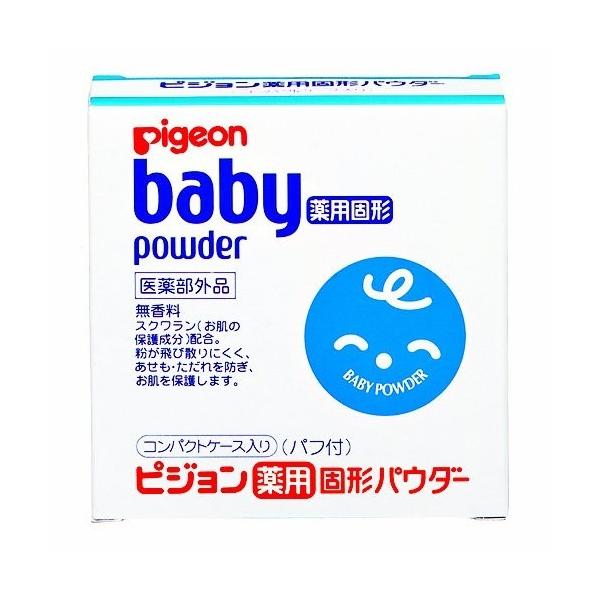 飛び散りにくく、携帯にも便利な固形タイプ。無香料、パフ付コンパクトケース入。■ サイズ(mm)奥行 27×幅 86×高さ 86■ 重量(g)1■ 仕様・成分有効成分：酸化亜鉛 その他成分：タルク、無水ケイ酸、トウモロコシデンプン、流動パラフ...