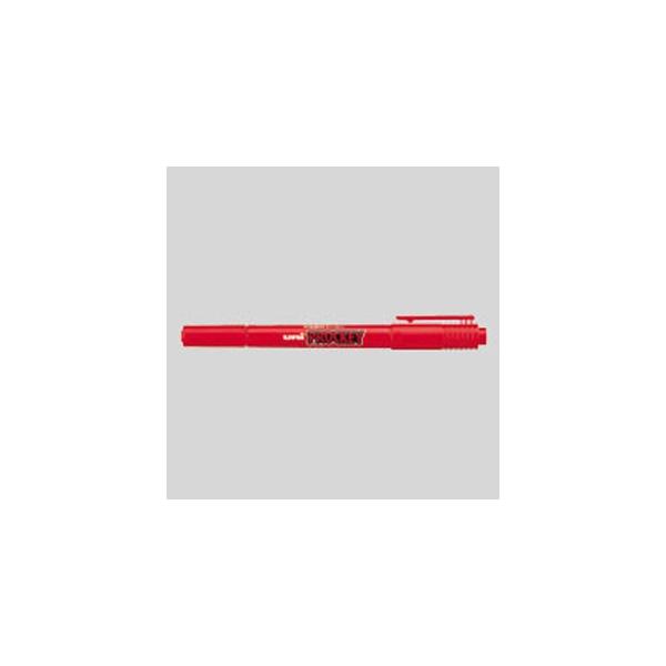三菱鉛筆 プロッキー 極細＋細字 赤 PM120T.15