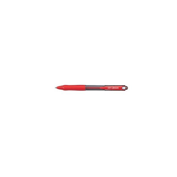 三菱鉛筆 油性ボールペン 楽ノック 1.0mm 赤 SN10010.15