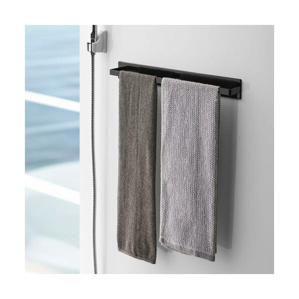 他サイト： 山崎実業 マグネットバスルームタオルハンガー タワー tower ワイド ブラック 4597の商品画像