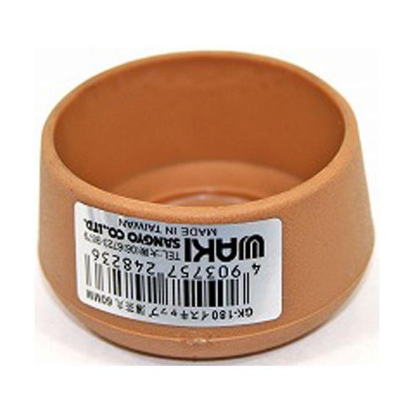 用途：家具やイス等の脚のキャップにはめて床のキズ防止に、音防止に特長：耐磨耗性に優れ、変形・風化・色落ちしにくいエラストマー樹脂製。床面への衝撃をやわらげる。サイズ：内径60mm入数：1個材質：エラストマー樹脂・足とイスキャップにすき間がで...