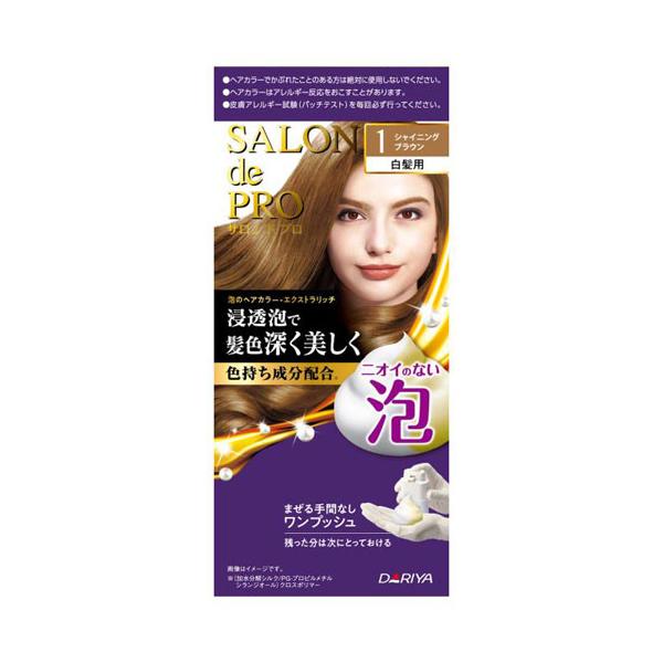 色持ち成分を配合した浸透泡が染料を素早く届け、美しい髪色に仕上げます。     ●ニオイがなく、自分も周りも快適な泡タイプの白髪染めです。●まぜる手間のないワンプッシュ容器で簡単。●残った分は次にとっておけます。DARIYA / だりや