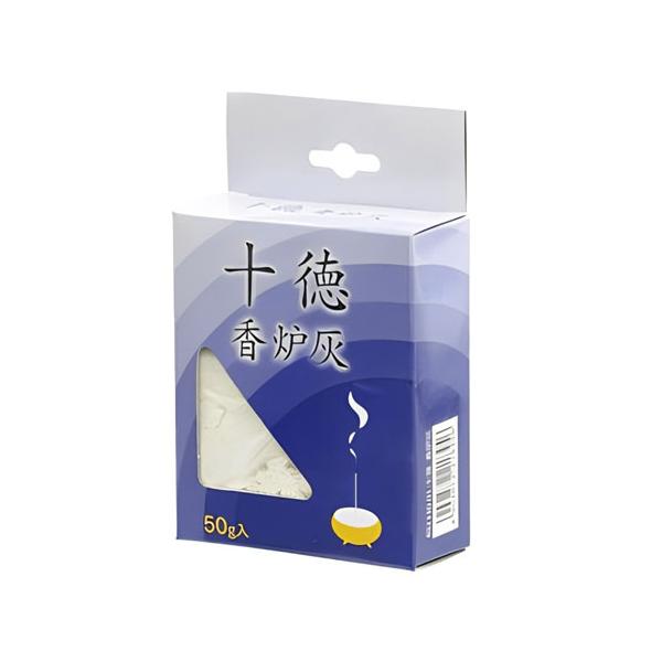 燃え残しが少ない！●お線香の香炉のお取り替え用の灰です。●お線香の燃え残しが少ないです。※メーカーの都合により、パッケージ・仕様等は予告なく変更になる場合がございます。■サイズ・重量内容量：50g■材質・成分珪藻土■原産国中国