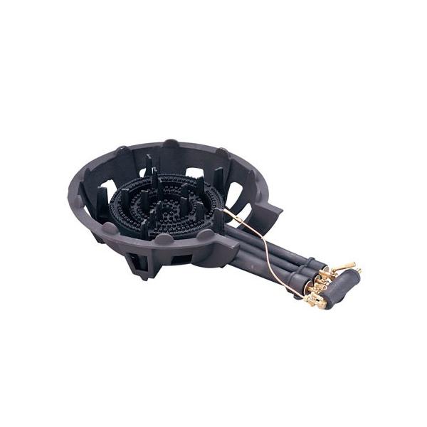 大栄産業 鋳物コンロ DE-30n 三重 パイロット付 LPガス : cocoatta