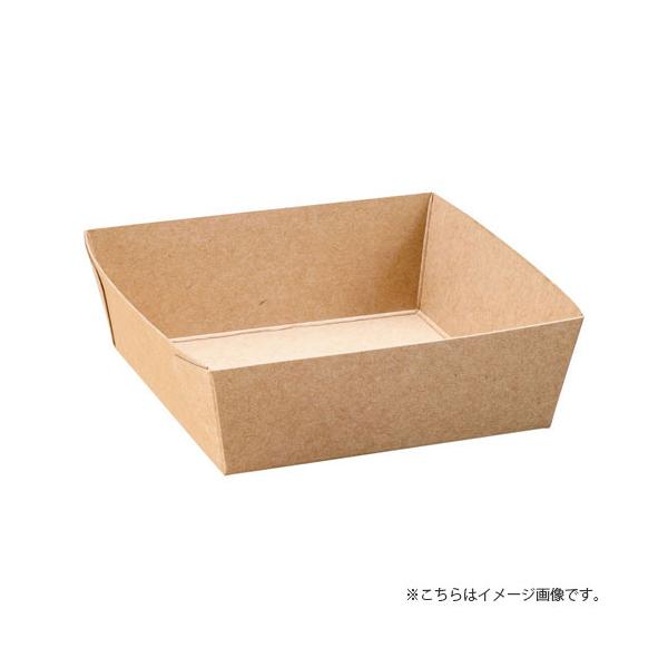 クラフトベーキングトレー 茶無地 50枚入