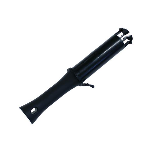 ハンディラップホルダーで作業を簡単に効率アップ。挿し込むだけで、フィルムの回転がスムーズになり巻きやすくなります。ストッパーで回転を止めたり、スピードの調整が出来ます。取っ手部に吊り下げ用の穴が付いていて便利。【用途】HR-3859専用ハン...