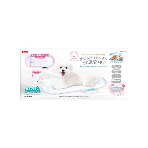 ペットを乗せるだけで簡単に体重が量れます。■ サイズW700×D319×H42(表示パネル込み)■ 重量約1.4kg■ 対象動物幼犬・幼猫・うさぎ・爬虫類など■ 計量範囲50g〜30kg(2gずつ計量)■ 表示可能単位g/kg■ 電源単4電...