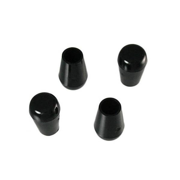 パイプ脚用キャップです。防音・防振ゴム・スポンジ・フェルト・フィルターシリーズ騒音・床の傷防止。騒音や床・フローリングの傷を軽減します。■サイズ：内径9.5mm■サイズ：高さ26mm■色：黒■エラストマー樹脂hilogik / はいろじっく